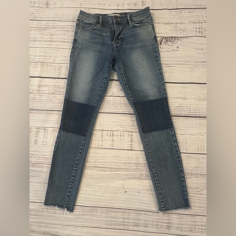 💥2/$15💥PacSun Super Stretch Ankle Jeggings Two-Tone Blue Skinny Jeans Womens 26